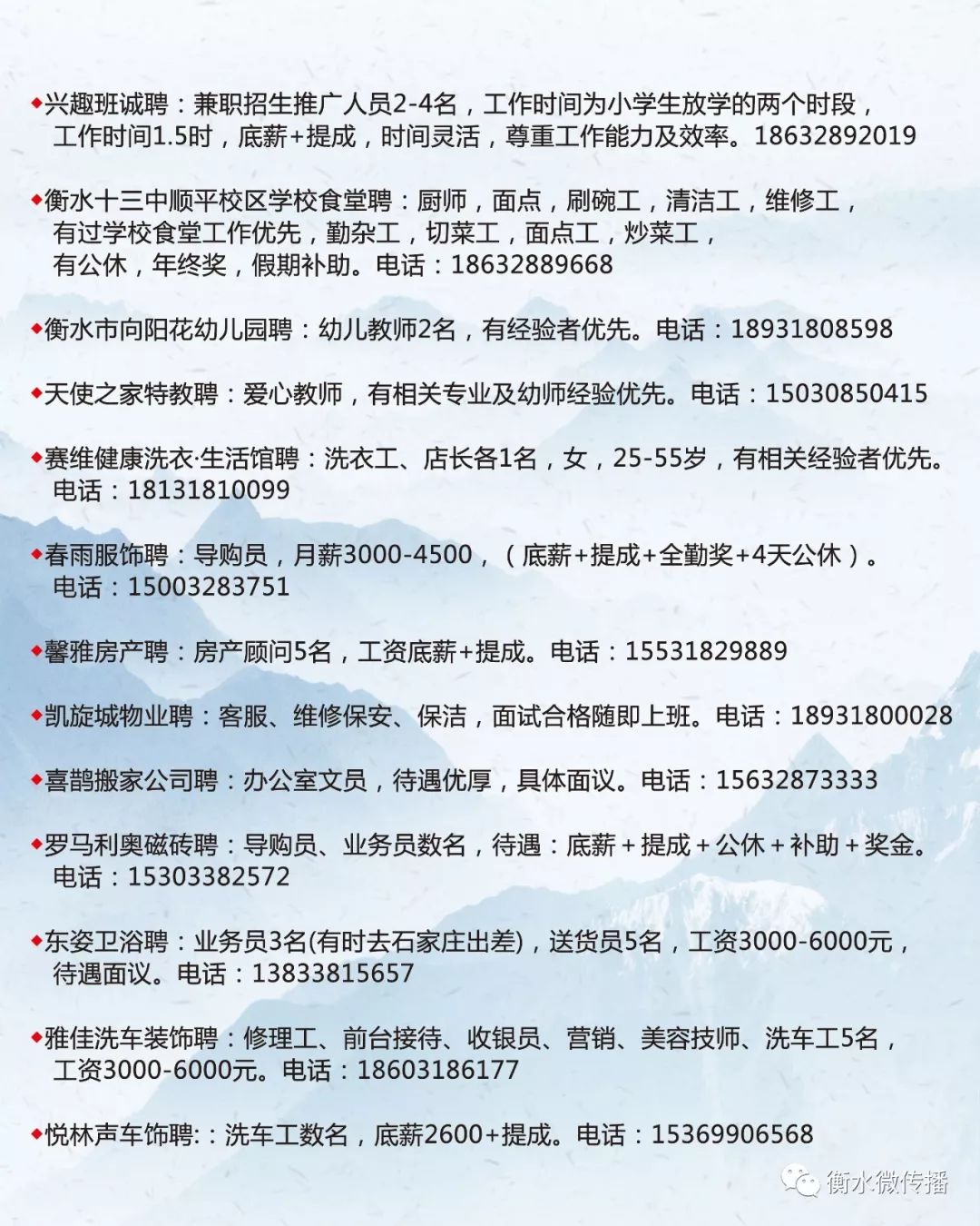 榆次最新招聘信息总览